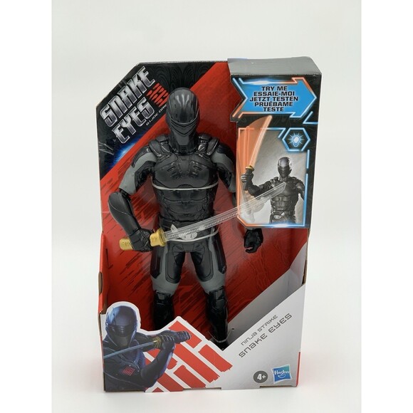 Snake Eyes: G.I. Joe Origins Ninja Strike Action Figure 12" Light Up Sword New - Picture 1 of 7